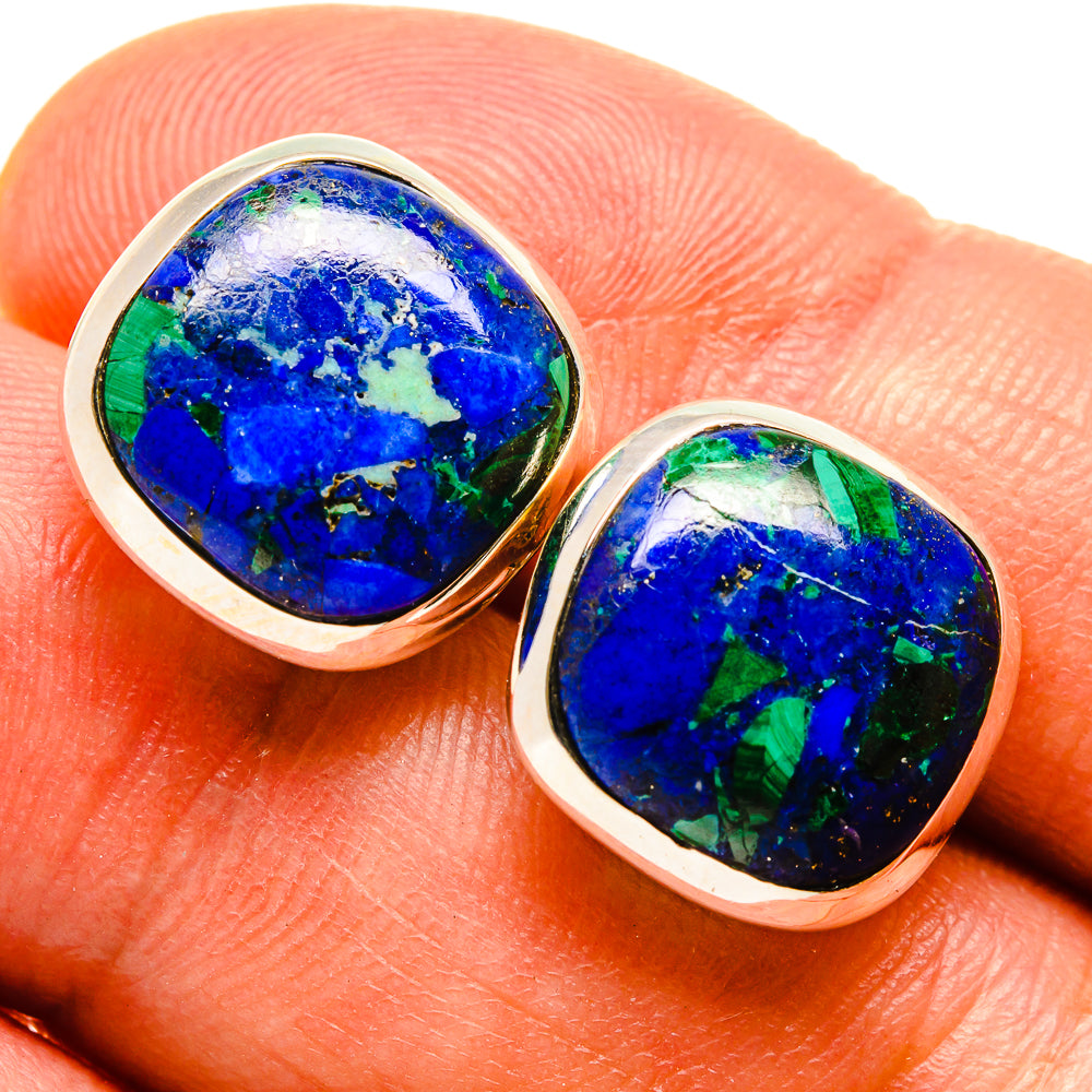 Azurite Earrings handcrafted by Ana Silver Co - EARR415538
