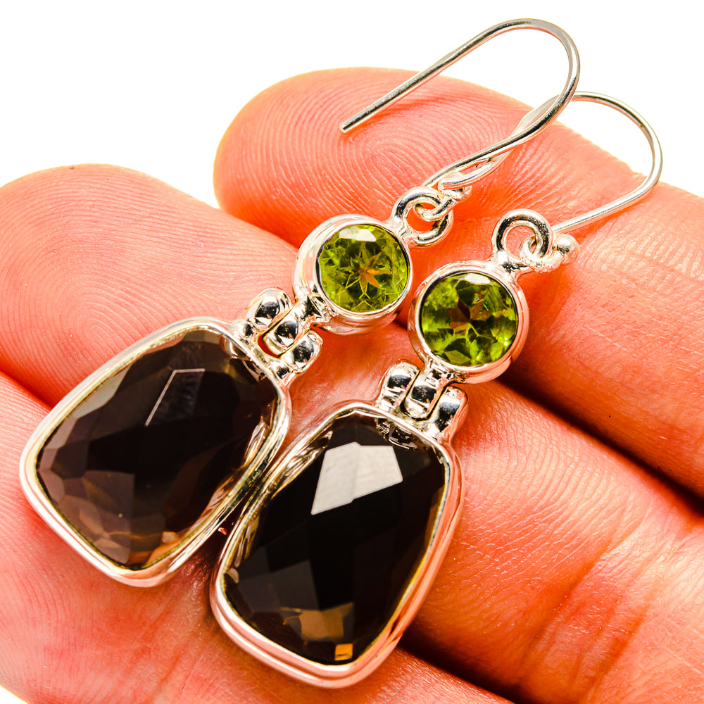 Smoky Quartz Earrings handcrafted by Ana Silver Co - EARR415541