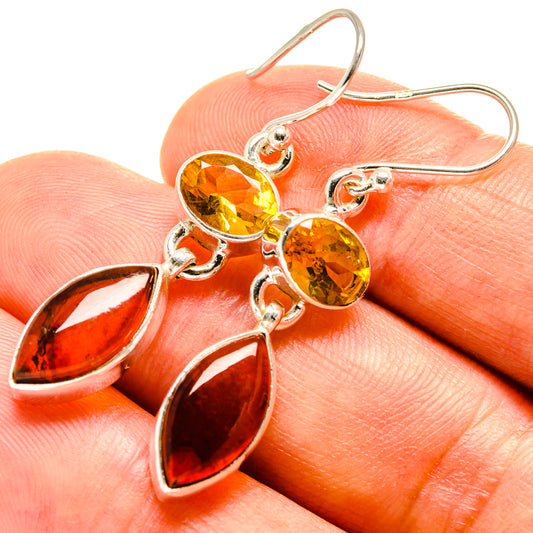Baltic Amber Earrings handcrafted by Ana Silver Co - EARR415550