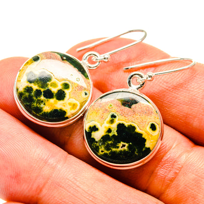 Ocean Jasper Earrings handcrafted by Ana Silver Co - EARR415557