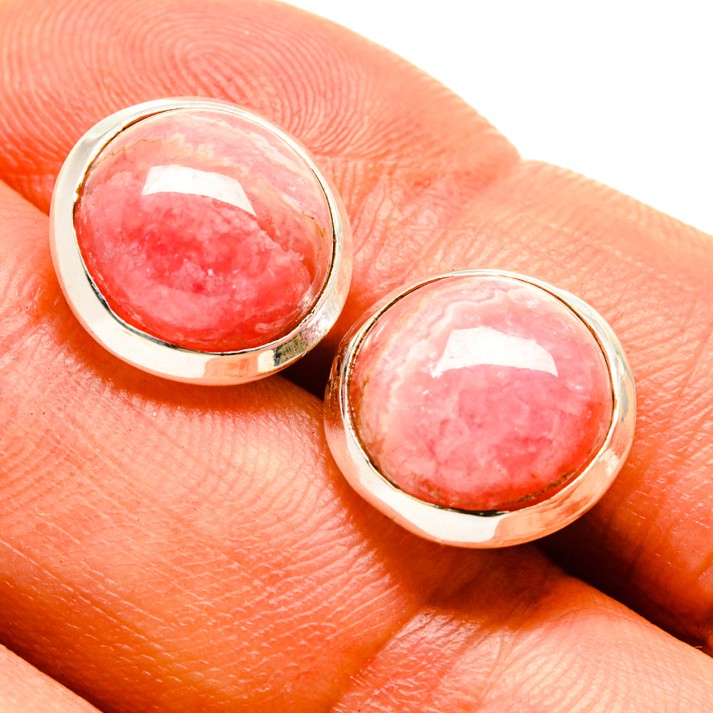 Rhodochrosite Earrings handcrafted by Ana Silver Co - EARR415567