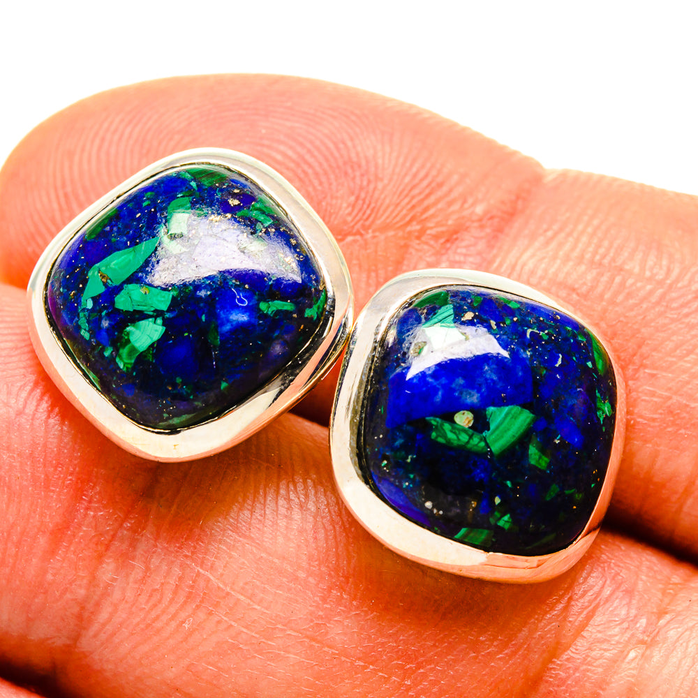Azurite Earrings handcrafted by Ana Silver Co - EARR415573