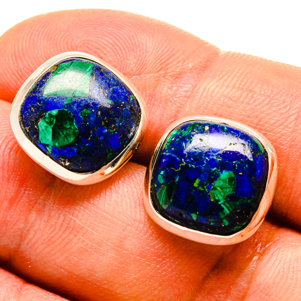 Azurite Earrings handcrafted by Ana Silver Co - EARR415575