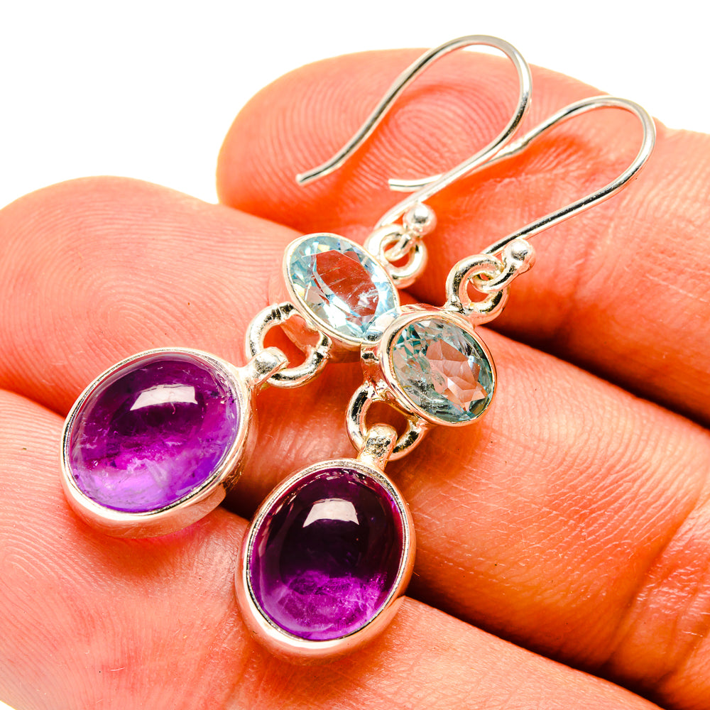 Amethyst Earrings handcrafted by Ana Silver Co - EARR415582