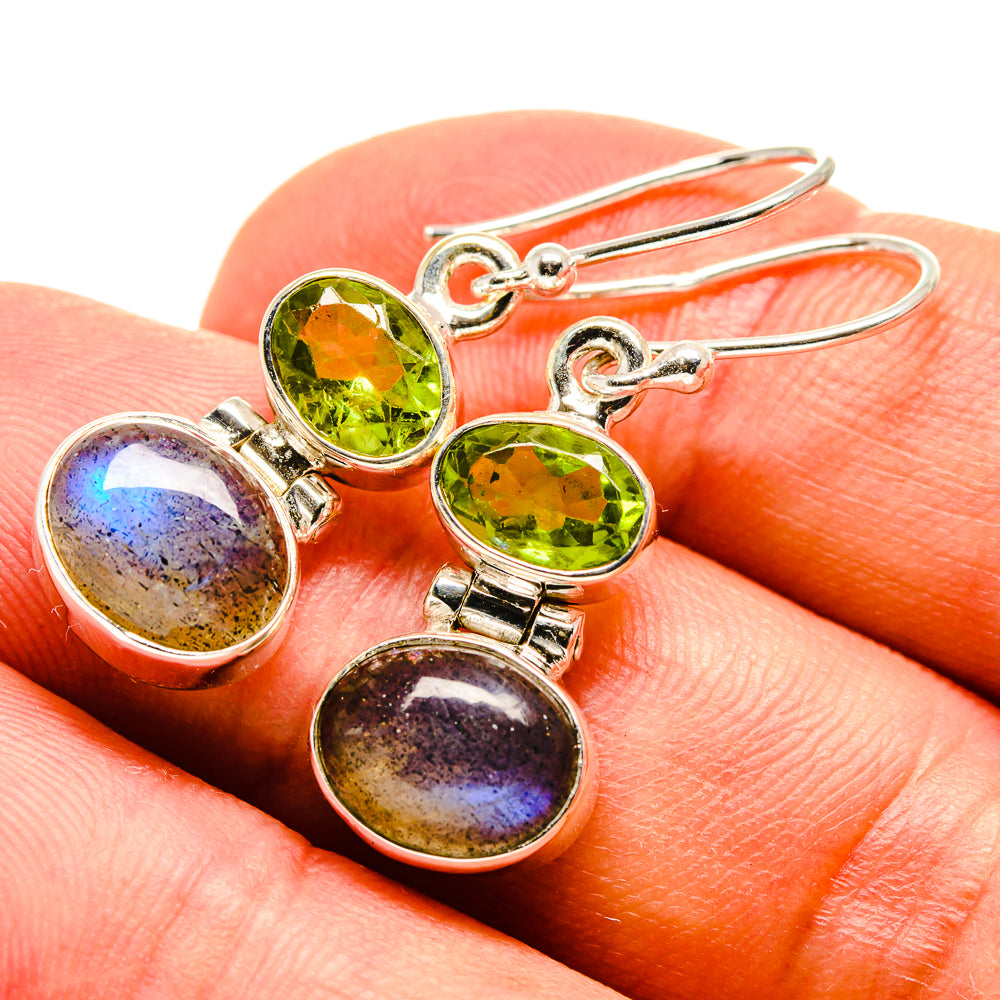 Labradorite Earrings handcrafted by Ana Silver Co - EARR415583