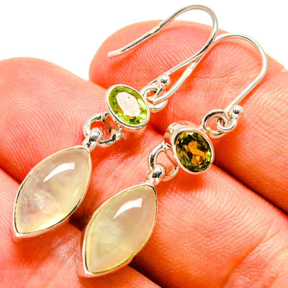 Prehnite Earrings handcrafted by Ana Silver Co - EARR415585