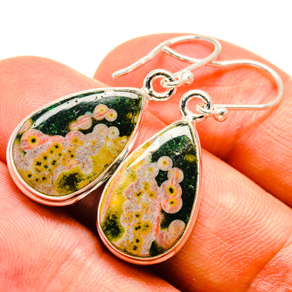 Ocean Jasper Earrings handcrafted by Ana Silver Co - EARR415591