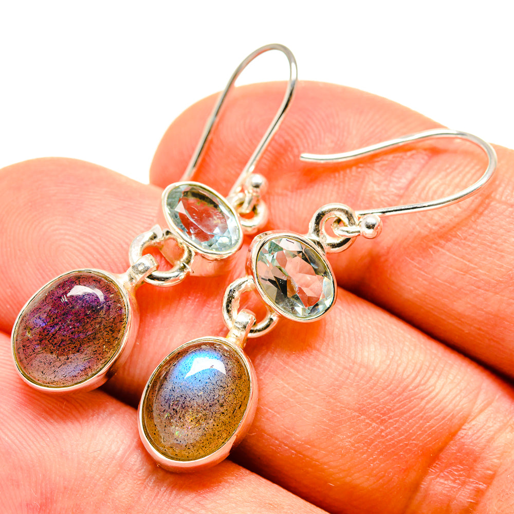 Labradorite Earrings handcrafted by Ana Silver Co - EARR415594