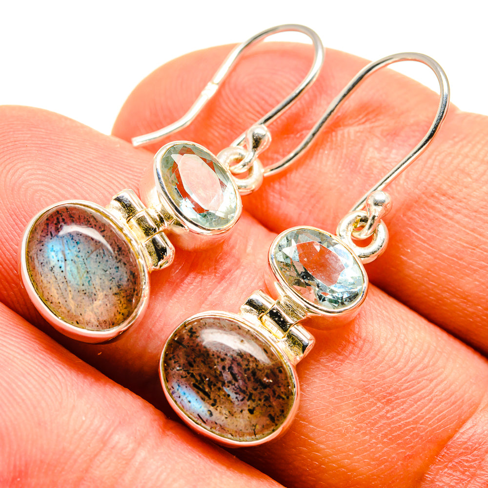Labradorite Earrings handcrafted by Ana Silver Co - EARR415598