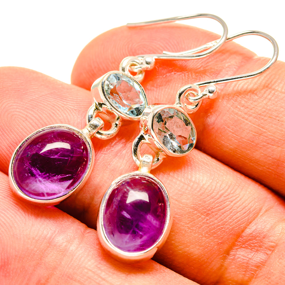 Amethyst Earrings handcrafted by Ana Silver Co - EARR415604
