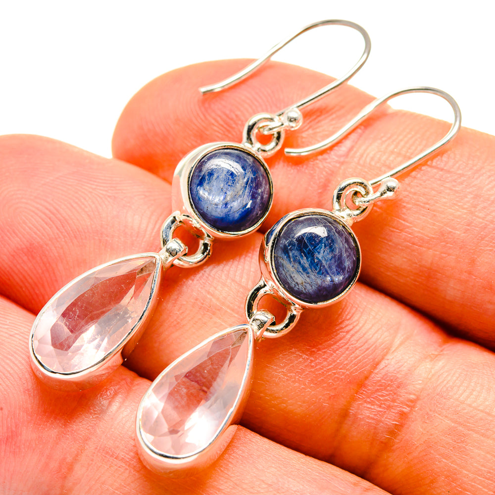 Rose Quartz Earrings handcrafted by Ana Silver Co - EARR415616