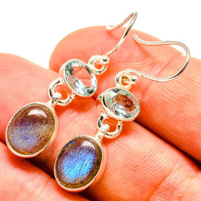 Labradorite Earrings handcrafted by Ana Silver Co - EARR415618