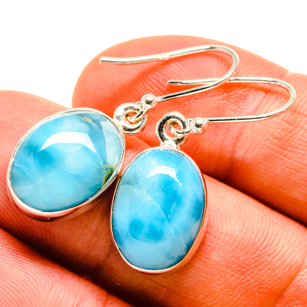Larimar Earrings handcrafted by Ana Silver Co - EARR415623