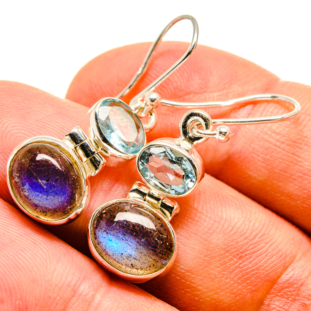 Labradorite Earrings handcrafted by Ana Silver Co - EARR415628