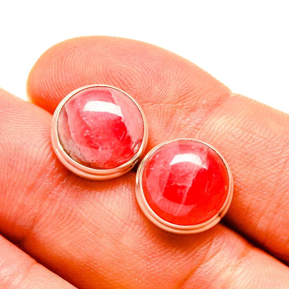 Rhodochrosite Earrings handcrafted by Ana Silver Co - EARR415639