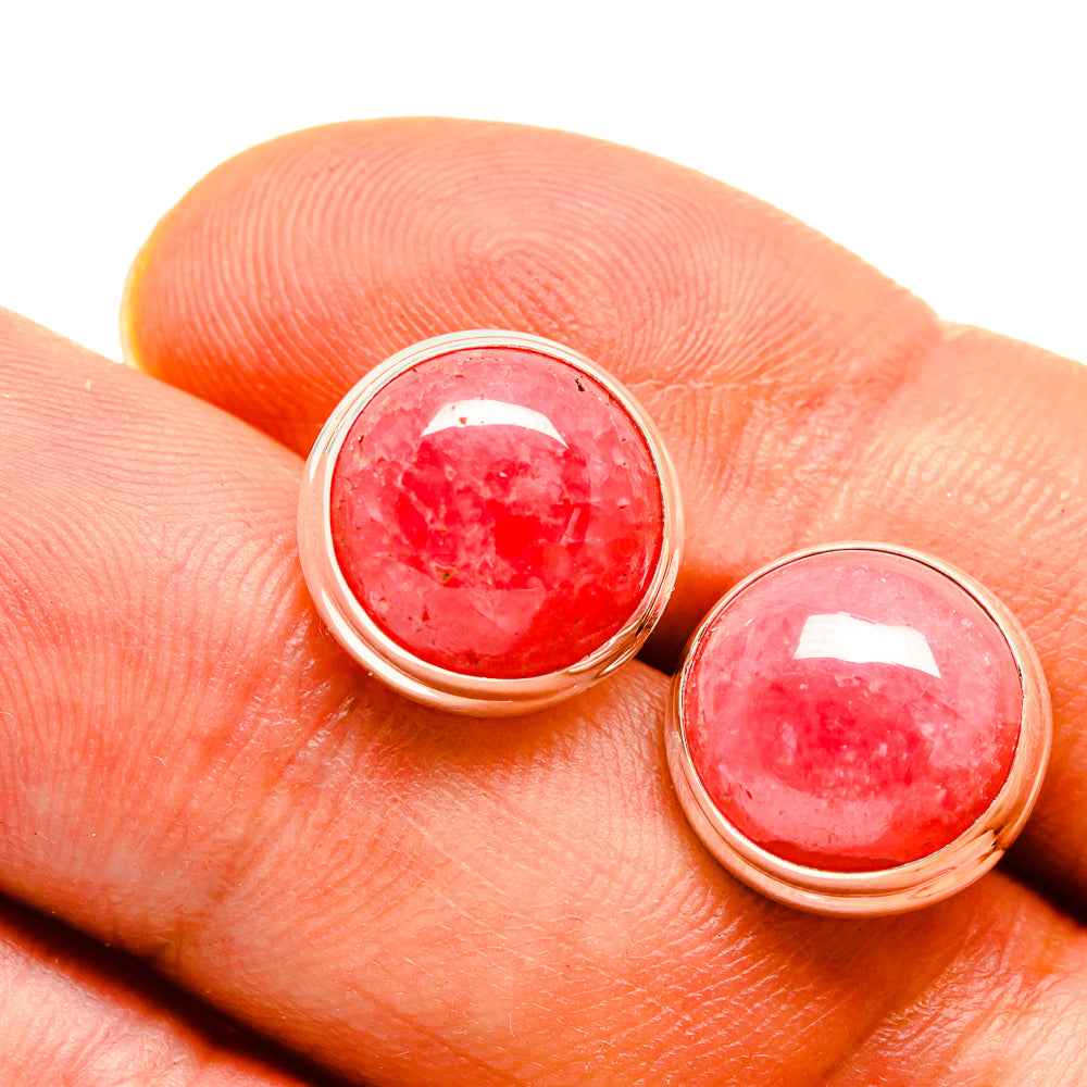 Rhodochrosite Earrings handcrafted by Ana Silver Co - EARR415642