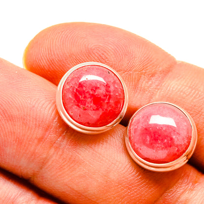 Rhodochrosite Earrings handcrafted by Ana Silver Co - EARR415642