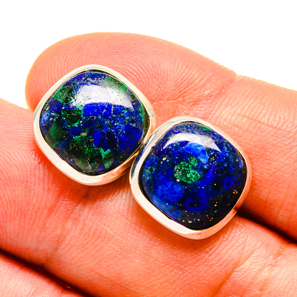 Azurite Earrings handcrafted by Ana Silver Co - EARR415647