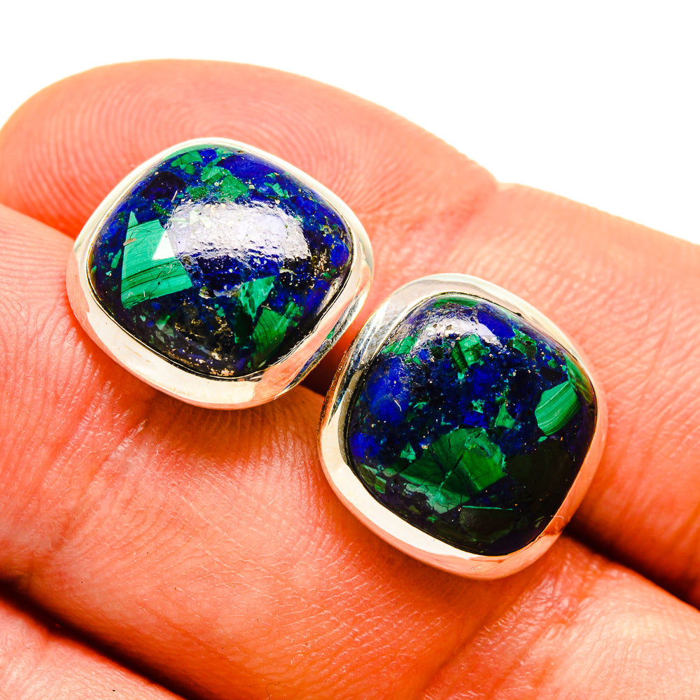 Azurite Earrings handcrafted by Ana Silver Co - EARR415653