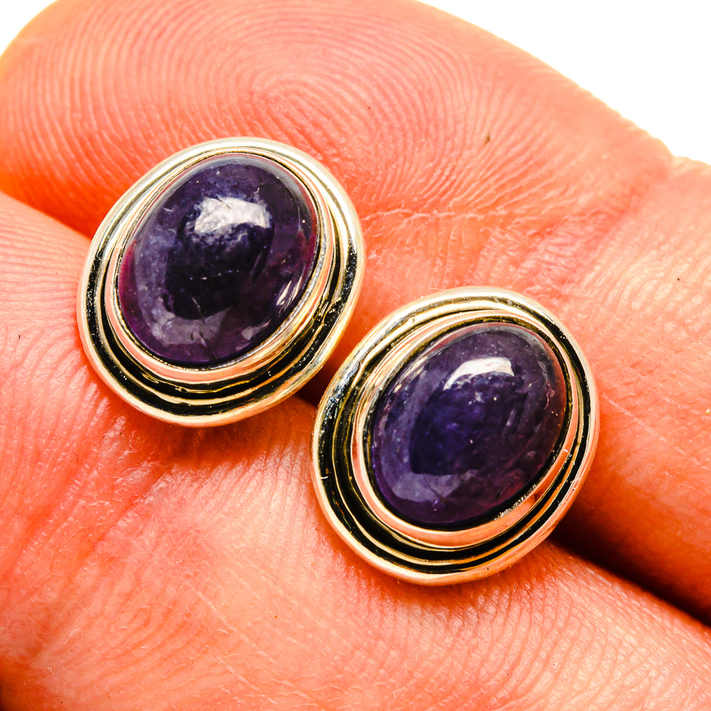 Lapis Lazuli Earrings handcrafted by Ana Silver Co - EARR415658
