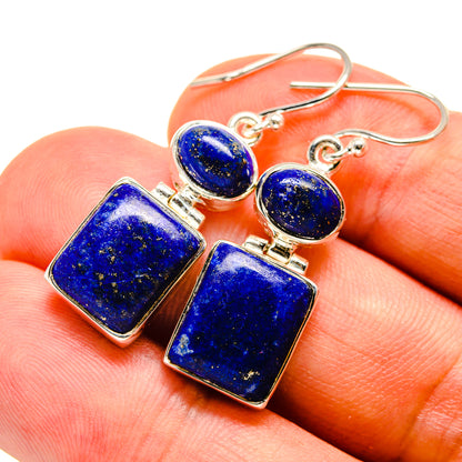 Lapis Lazuli Earrings handcrafted by Ana Silver Co - EARR415666