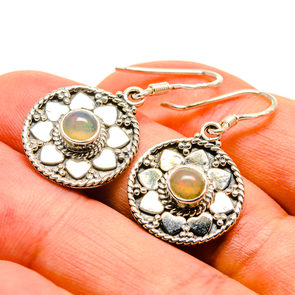 Ethiopian Opal Earrings handcrafted by Ana Silver Co - EARR415677