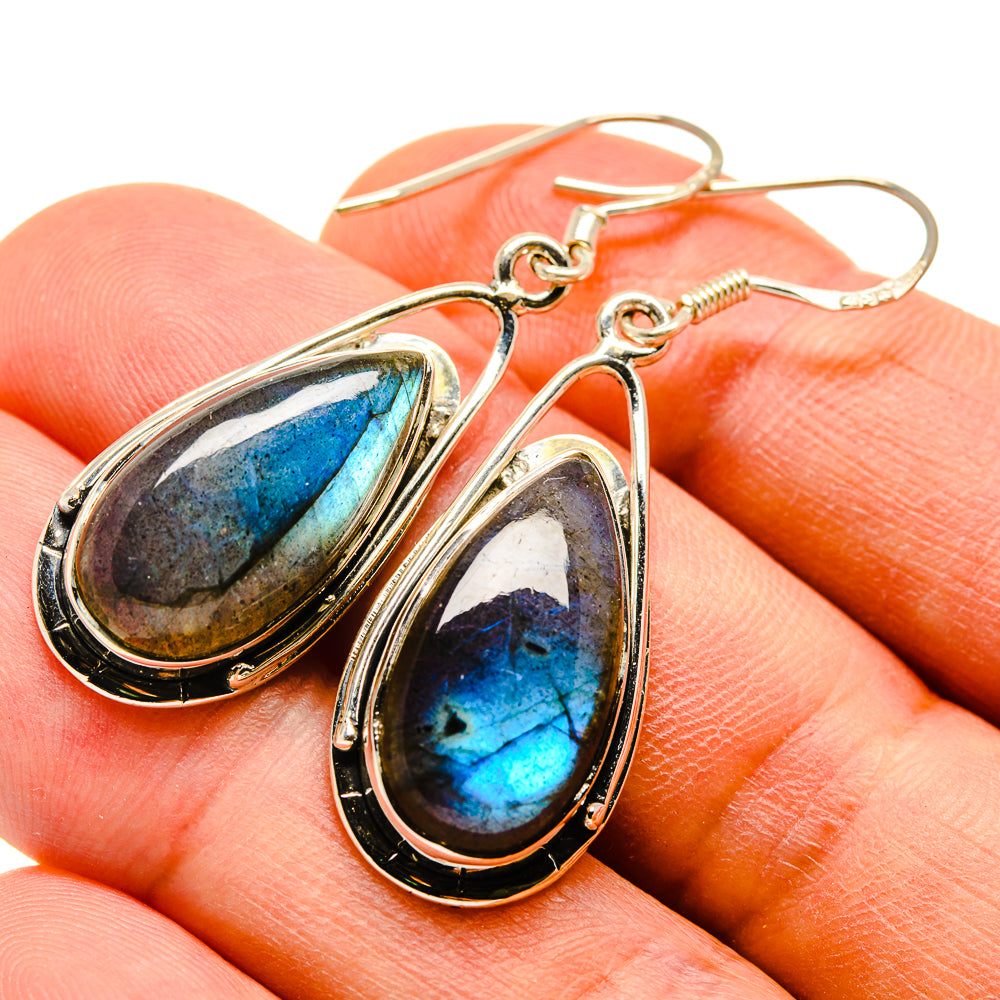 Labradorite Earrings handcrafted by Ana Silver Co - EARR415702