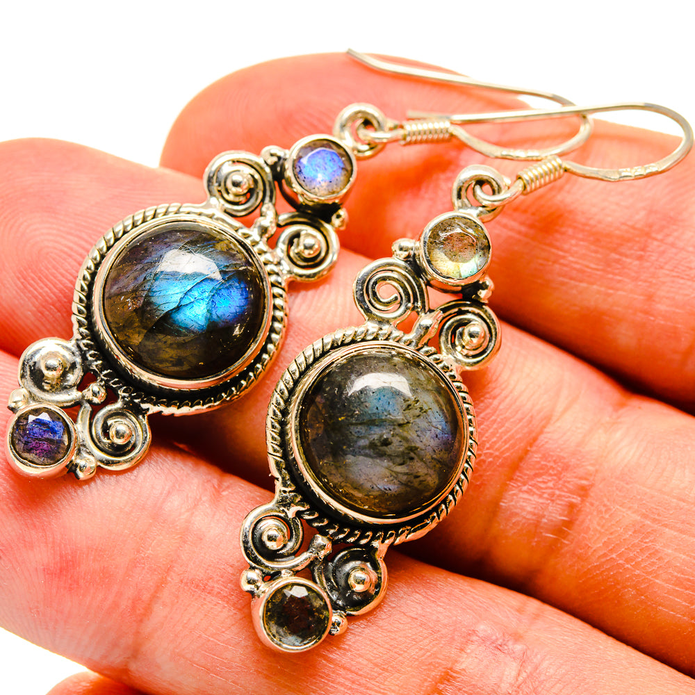 Labradorite Earrings handcrafted by Ana Silver Co - EARR415711