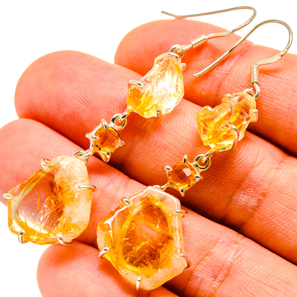 Citrine Earrings handcrafted by Ana Silver Co - EARR415713