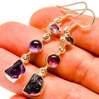 Amethyst Earrings handcrafted by Ana Silver Co - EARR415715