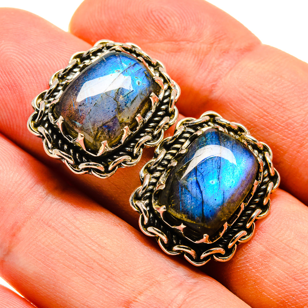 Labradorite Earrings handcrafted by Ana Silver Co - EARR415723