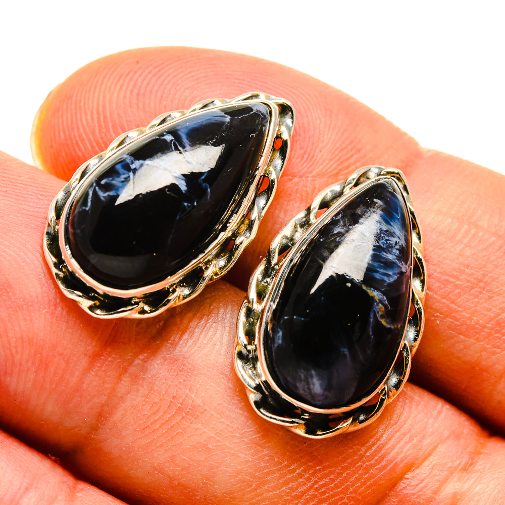 Pietersite Earrings handcrafted by Ana Silver Co - EARR415726