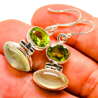 Prehnite Earrings handcrafted by Ana Silver Co - EARR415739