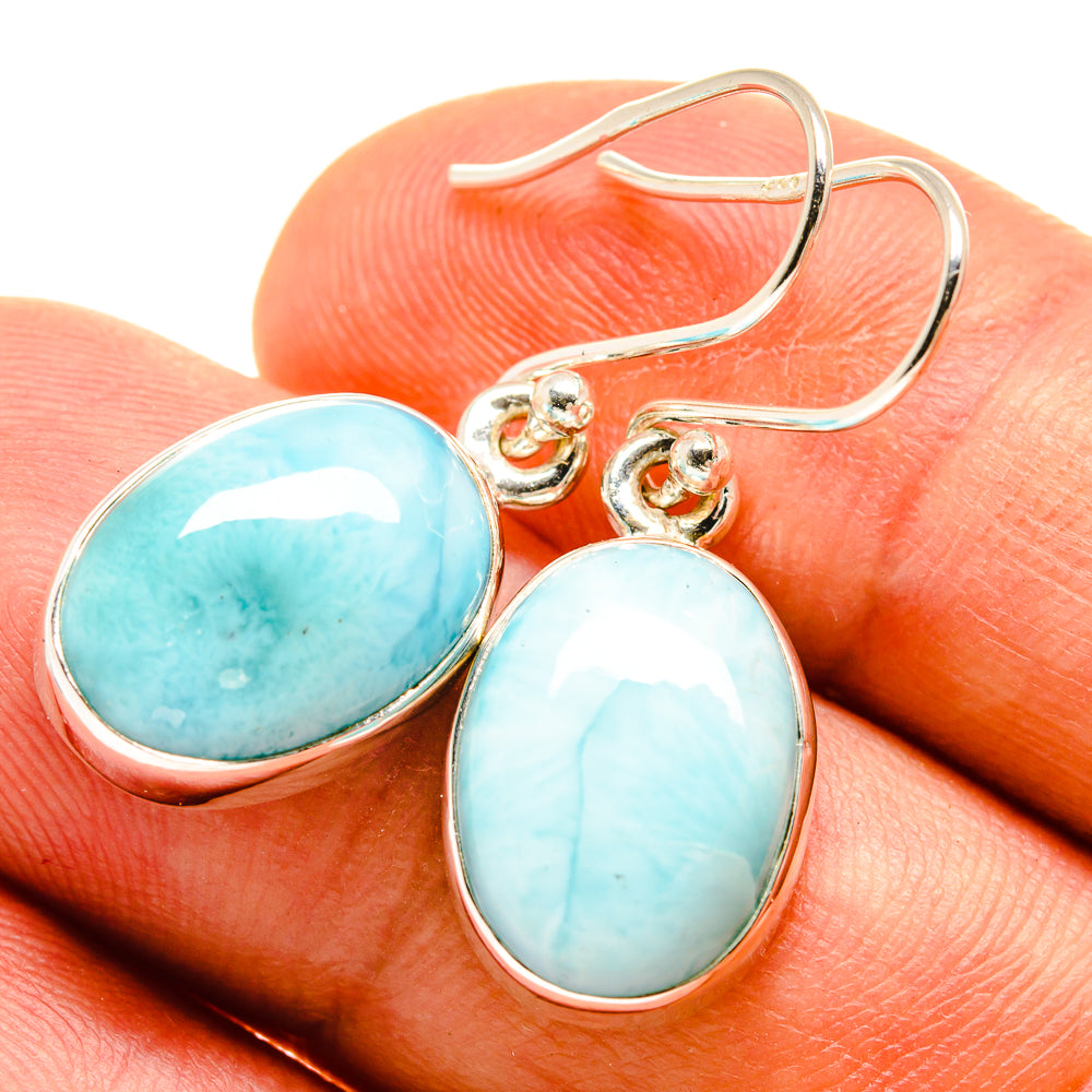 Larimar Earrings handcrafted by Ana Silver Co - EARR415755