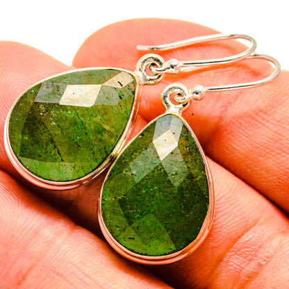 Green Aventurine Earrings handcrafted by Ana Silver Co - EARR415758