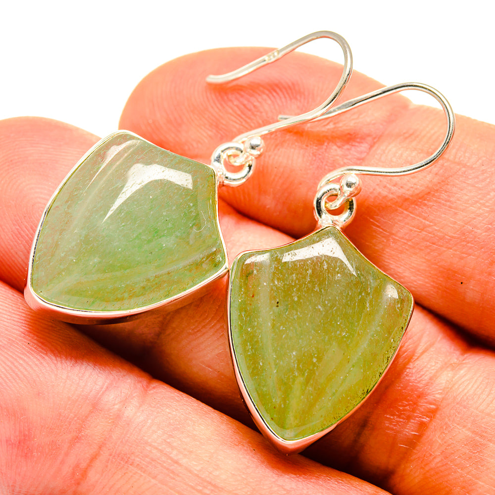 Prehnite Earrings handcrafted by Ana Silver Co - EARR415768