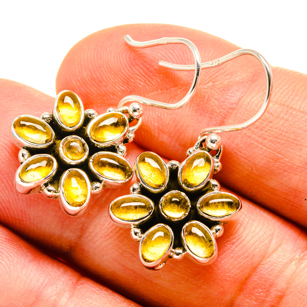 Citrine Earrings handcrafted by Ana Silver Co - EARR415769