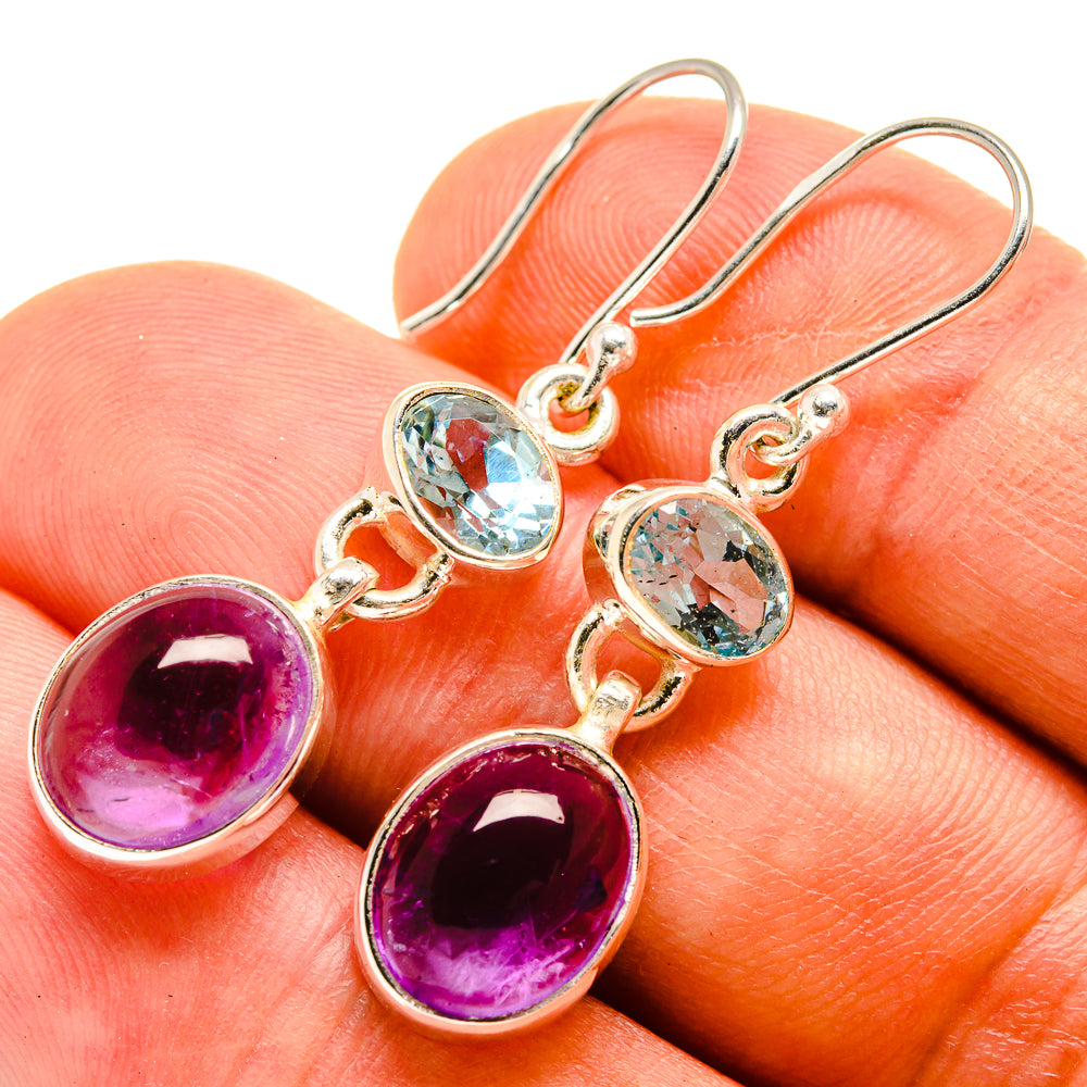 Amethyst Earrings handcrafted by Ana Silver Co - EARR415776