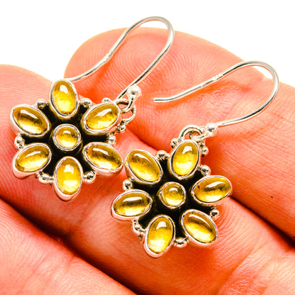 Citrine Earrings handcrafted by Ana Silver Co - EARR415777