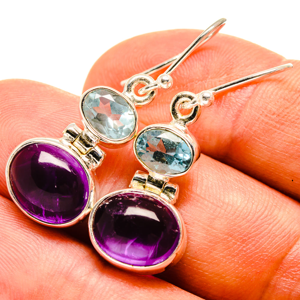 Amethyst Earrings handcrafted by Ana Silver Co - EARR415786