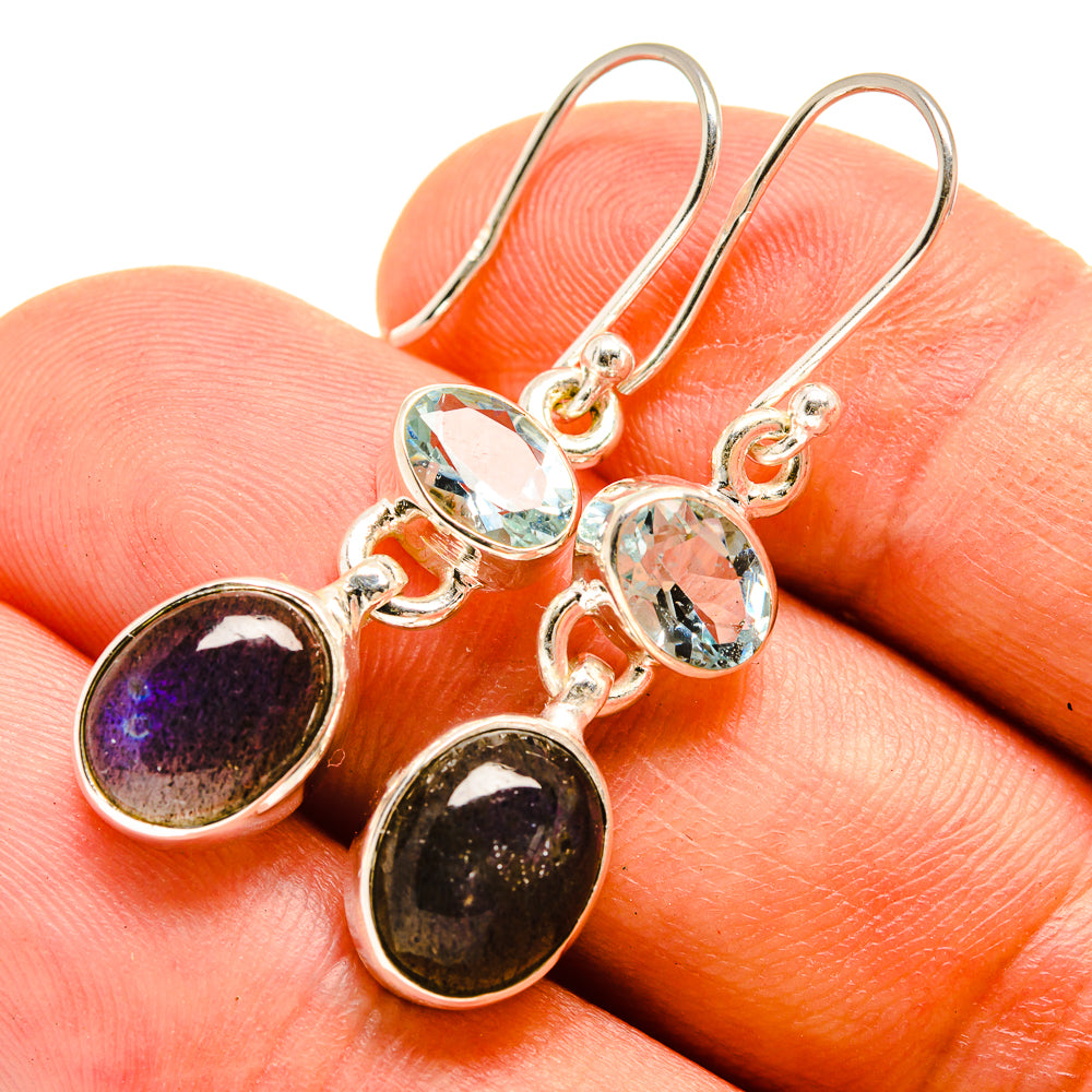 Labradorite Earrings handcrafted by Ana Silver Co - EARR415792