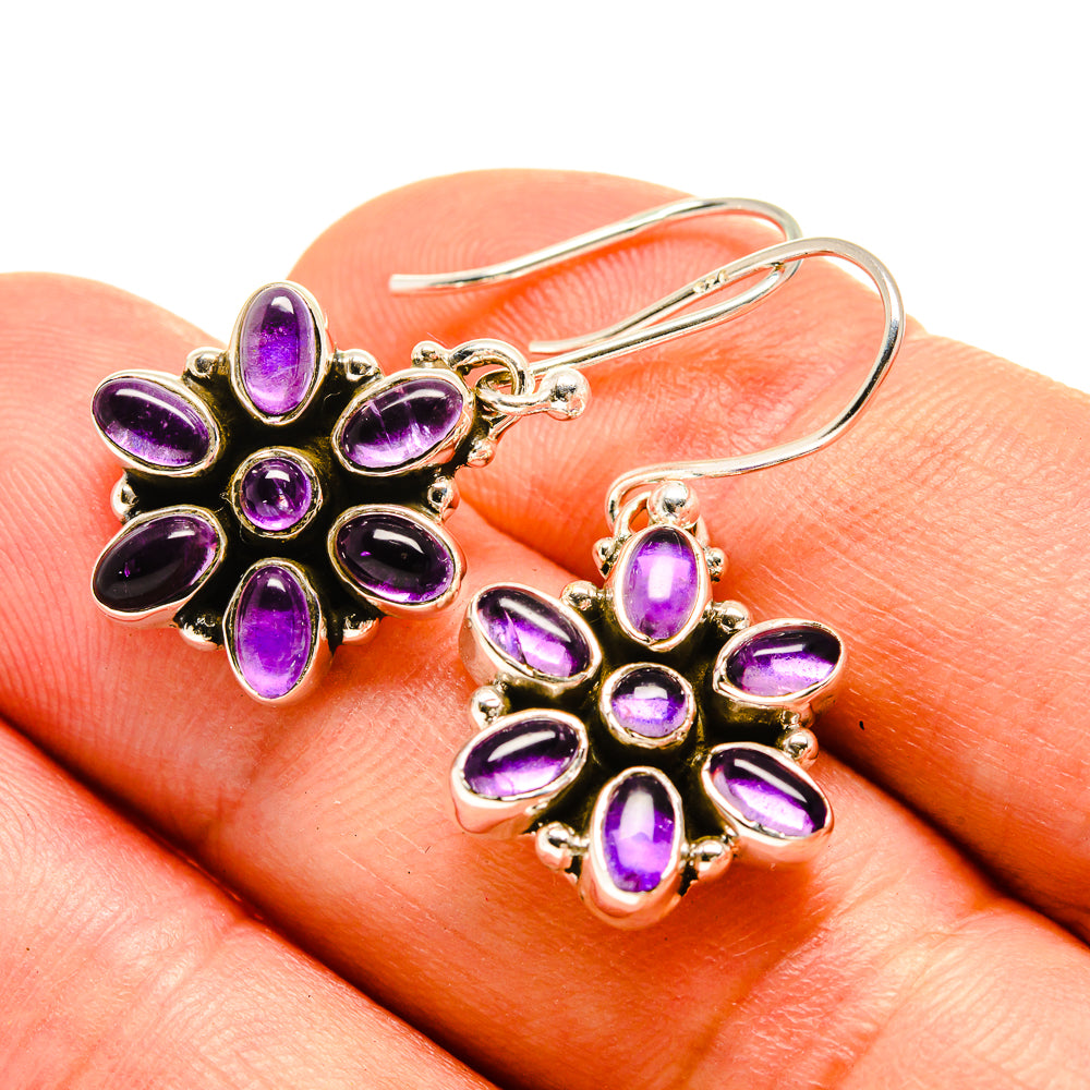 Amethyst Earrings handcrafted by Ana Silver Co - EARR415797