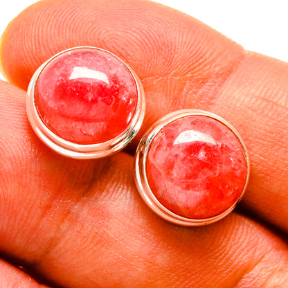 Rhodochrosite Earrings handcrafted by Ana Silver Co - EARR415800