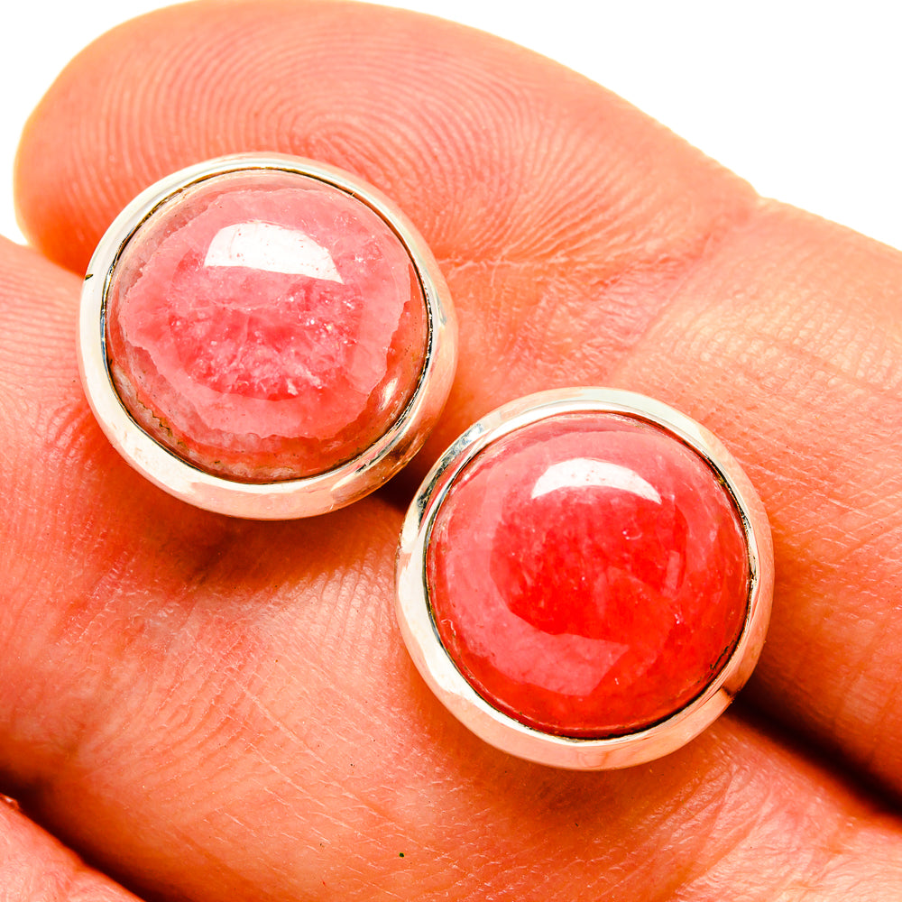 Rhodochrosite Earrings handcrafted by Ana Silver Co - EARR415802