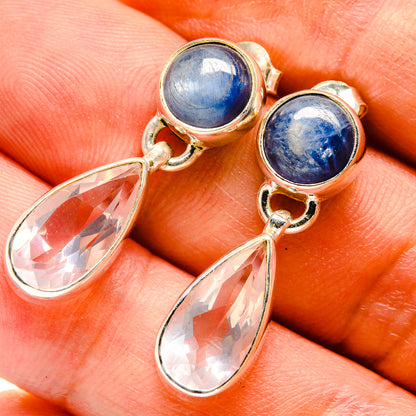 Rose Quartz Earrings handcrafted by Ana Silver Co - EARR415803