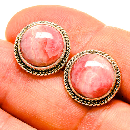 Rhodochrosite Earrings handcrafted by Ana Silver Co - EARR415806