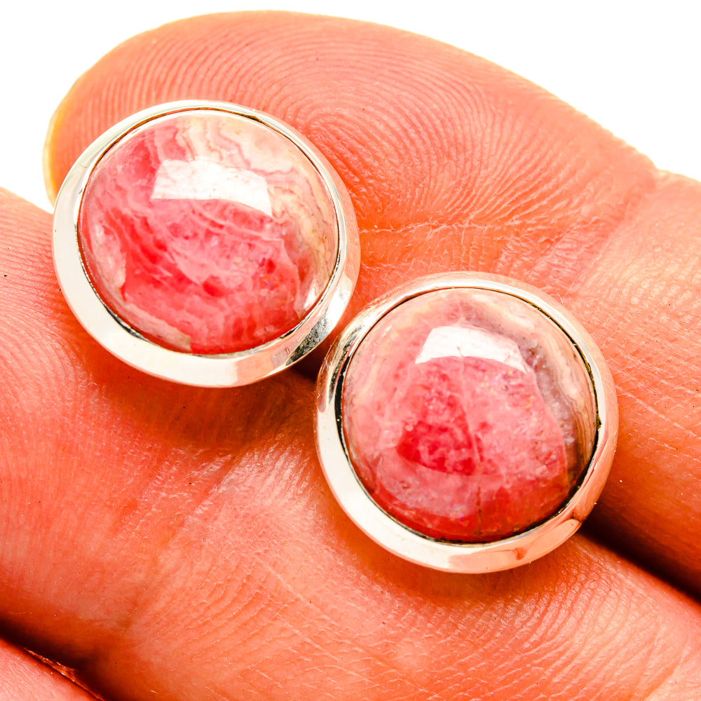 Rhodochrosite Earrings handcrafted by Ana Silver Co - EARR415817