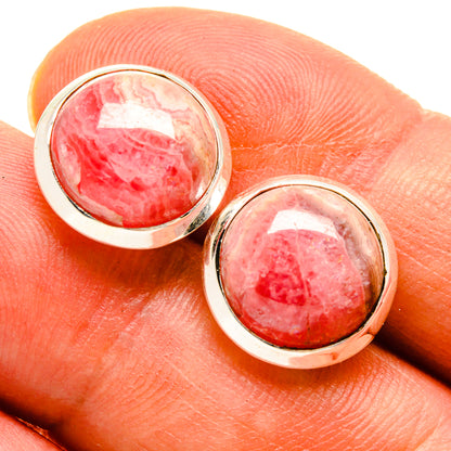 Rhodochrosite Earrings handcrafted by Ana Silver Co - EARR415817