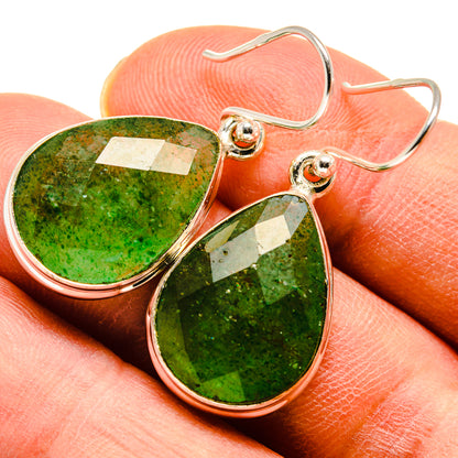 Green Aventurine Earrings handcrafted by Ana Silver Co - EARR415820