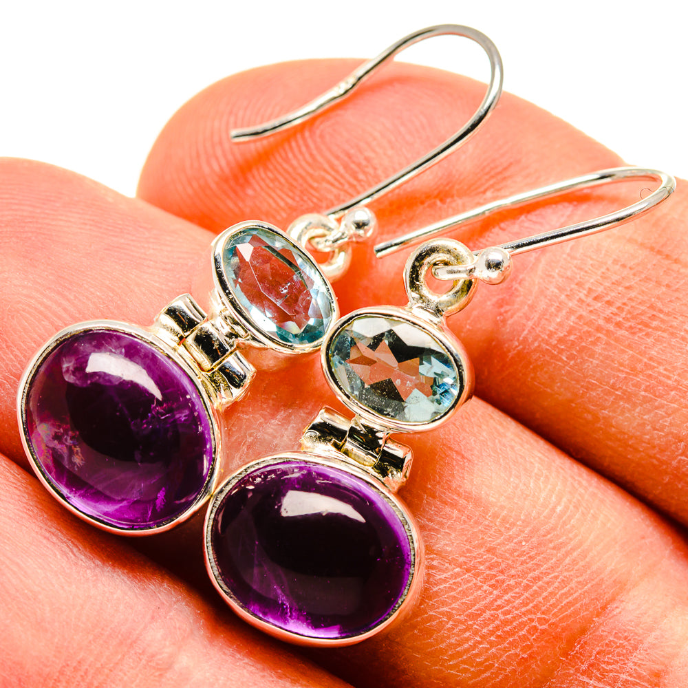Amethyst Earrings handcrafted by Ana Silver Co - EARR415824